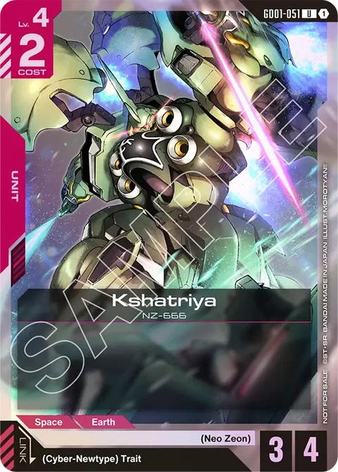 Kshatriya - Gundam Card Game card