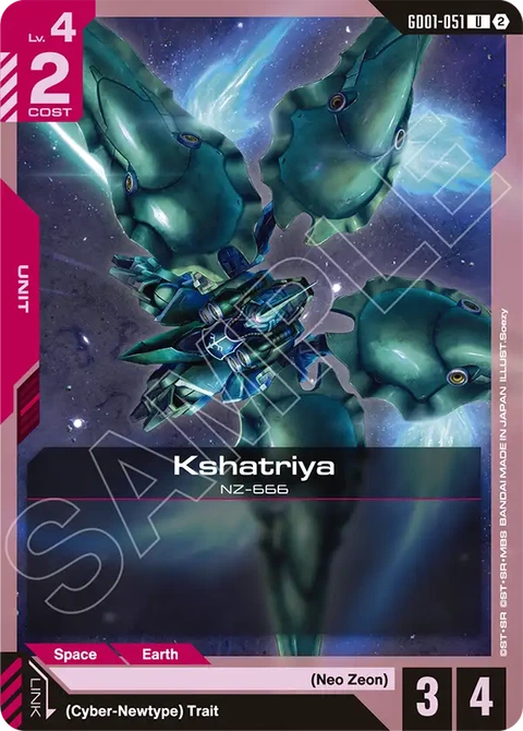 Kshatriya - Gundam Card Game card