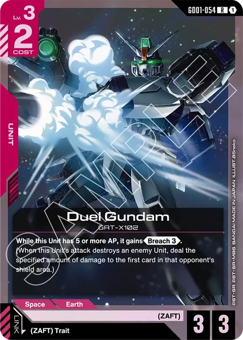 Duel Gundam - Gundam Card Game card