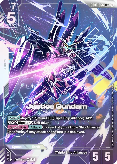 Justice Gundam - Gundam Card Game card