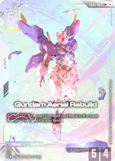 Gundam Aerial Rebuild - Gundam Card Game card