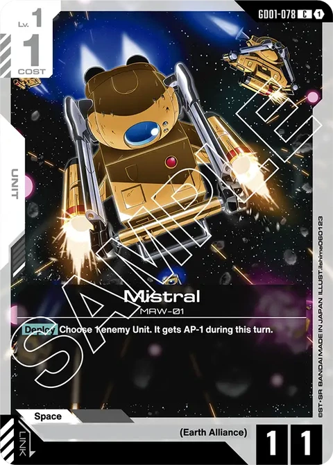 Mistral - Gundam Card Game card