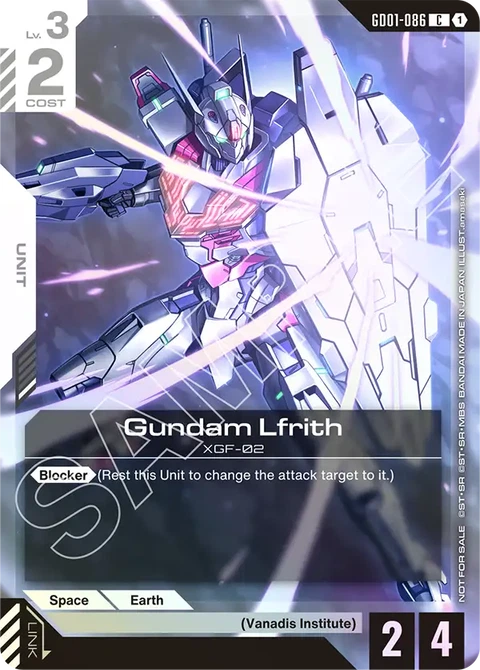 Gundam Lfrith - Gundam Card Game card