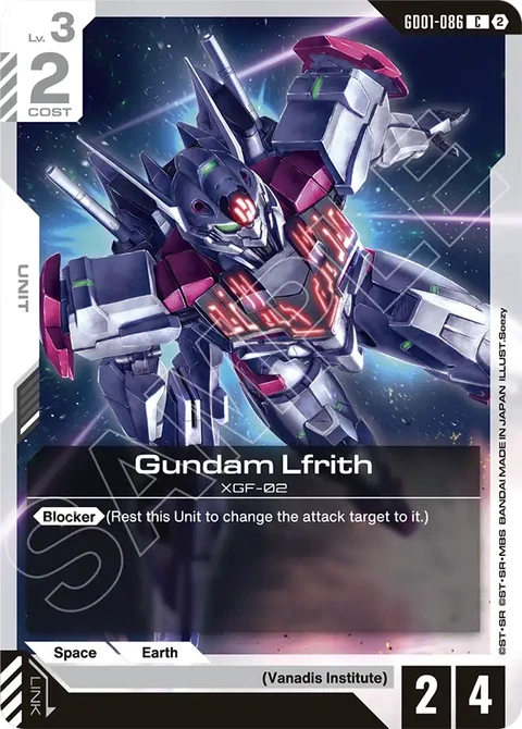 Gundam Lfrith - Gundam Card Game card