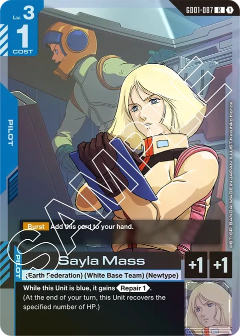 Sayla Mass - Gundam Card Game card