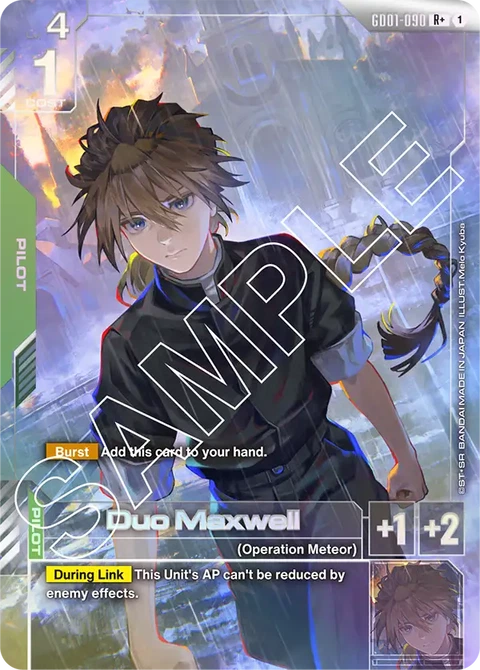 Duo Maxwell - Gundam Card Game card