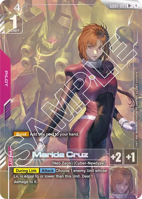 Marida Cruz - Gundam Card Game card
