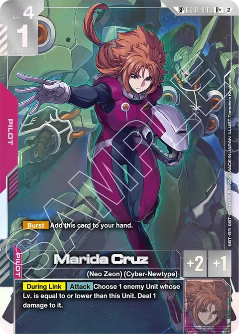 Marida Cruz - Gundam Card Game card