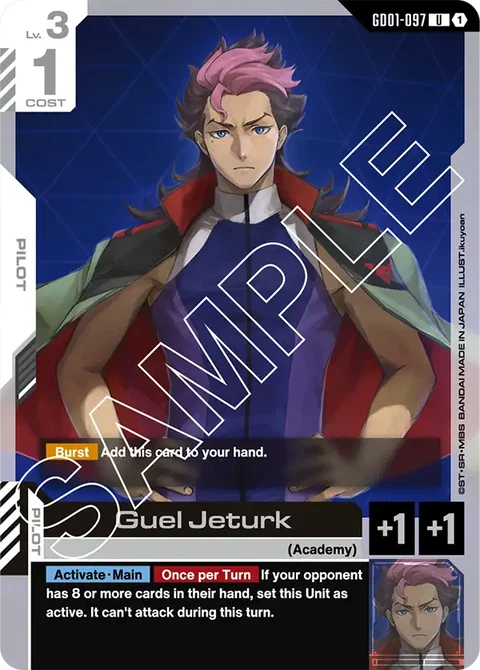 Guel Jeturk - Gundam Card Game card