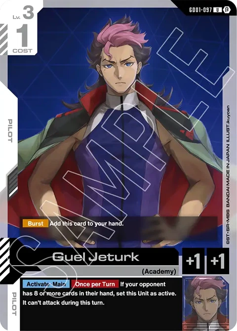 Guel Jeturk - Gundam Card Game card