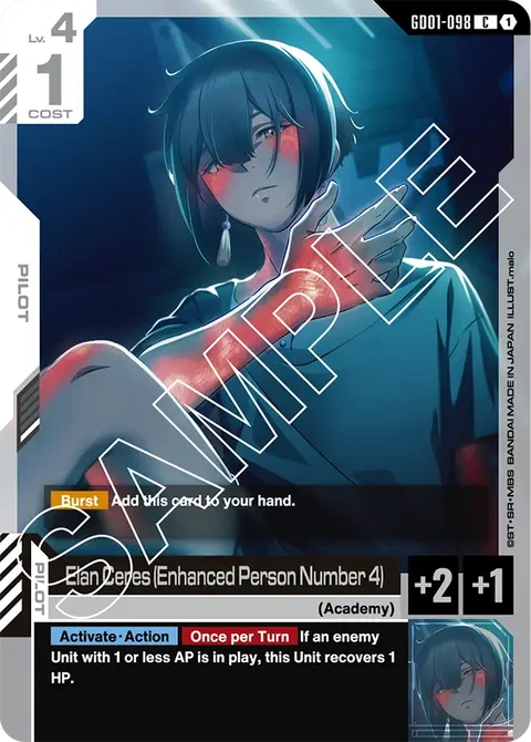 Elan Ceres (Enhanced Person Number 4) - Gundam Card Game card