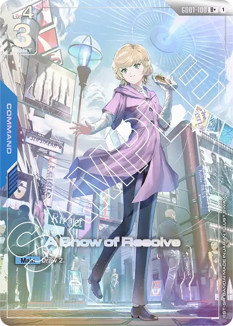 A Show of Resolve - Gundam Card Game card
