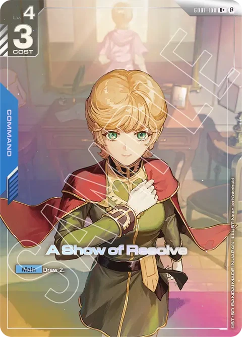 A Show of Resolve - Gundam Card Game card