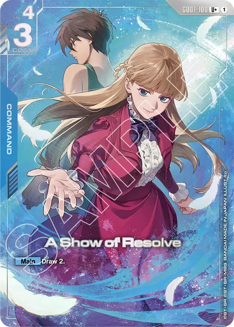A Show of Resolve - Gundam Card Game card