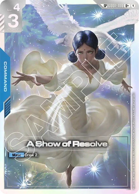 A Show of Resolve - Gundam Card Game card