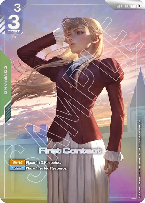First Contact - Gundam Card Game card