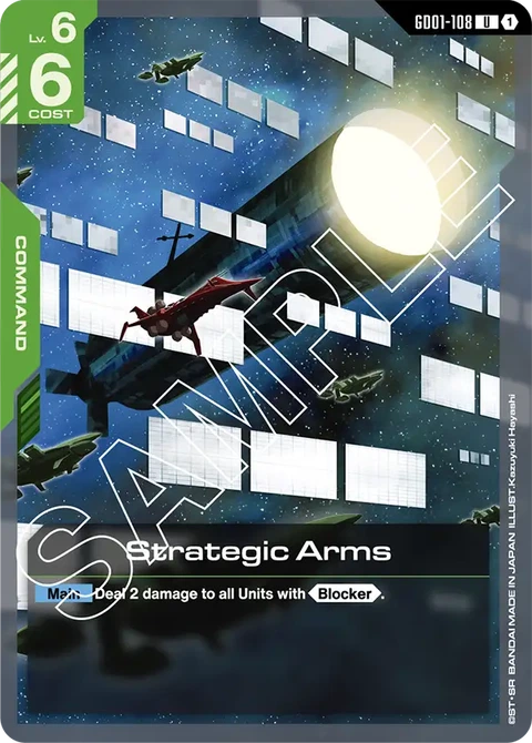 Strategic Arms - Gundam Card Game card