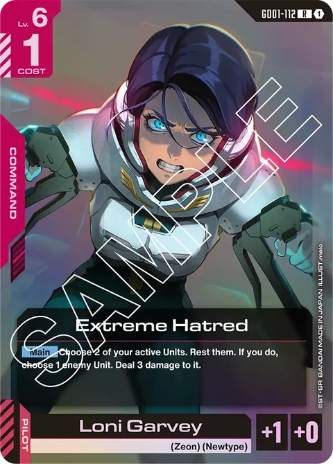 Extreme Hatred - Gundam Card Game card