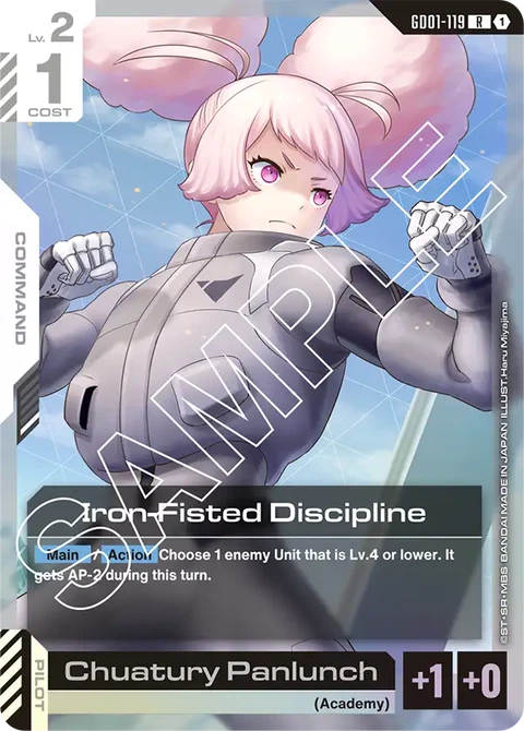 Iron-Fisted Discipline, Gundam Card Game Main Card