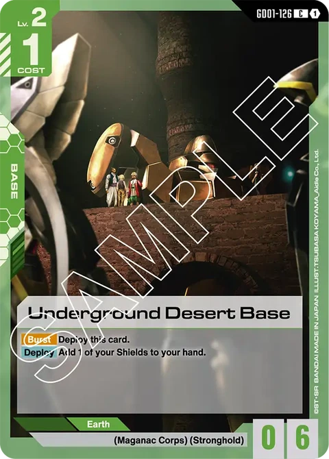 Underground Desert Base, Gundam Card Game Main Card