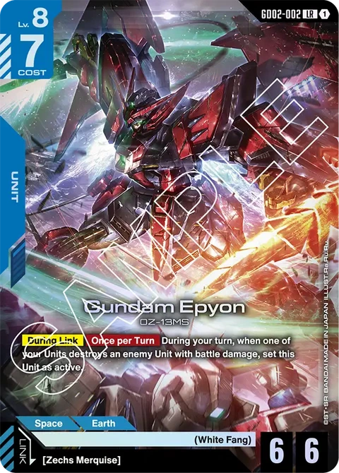 Gundam Epyon, Gundam Card Game Main Card