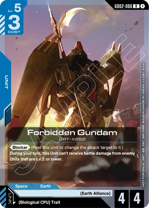 Forbidden Gundam - Gundam Card Game card
