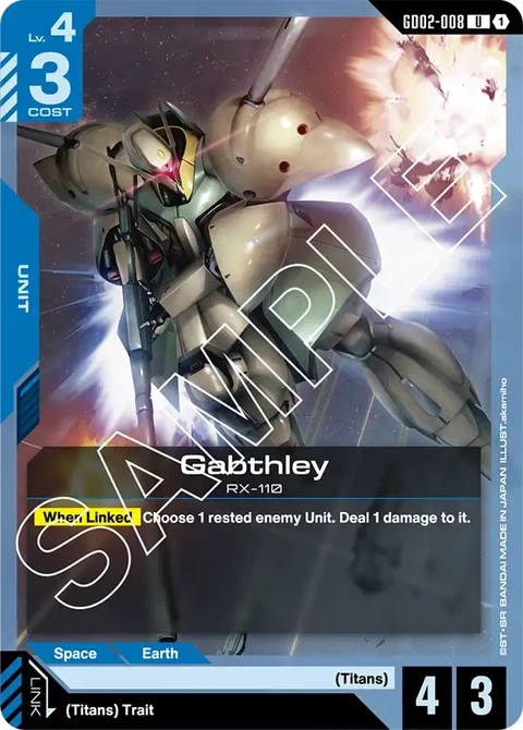 Gabthley - Gundam Card Game card