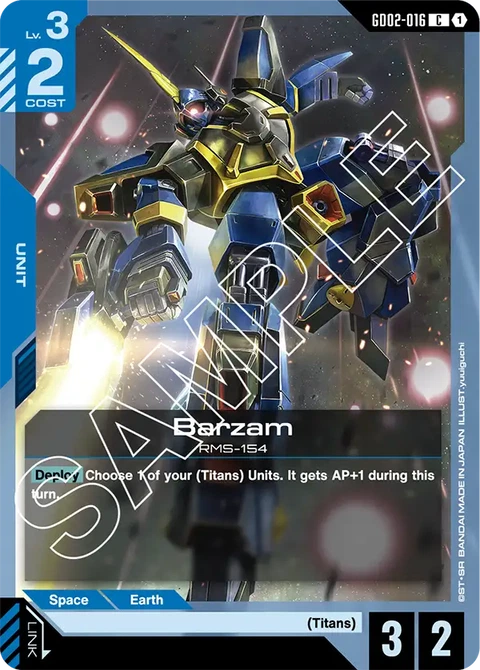 Barzam - Gundam Card Game card
