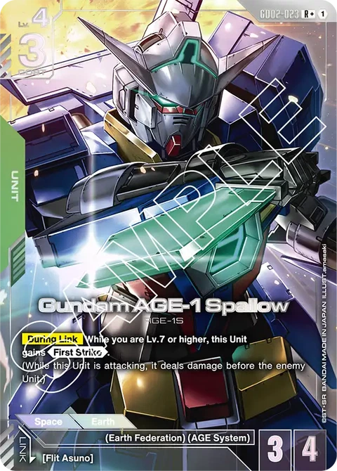 Gundam AGE-1 Spallow - Gundam Card Game card