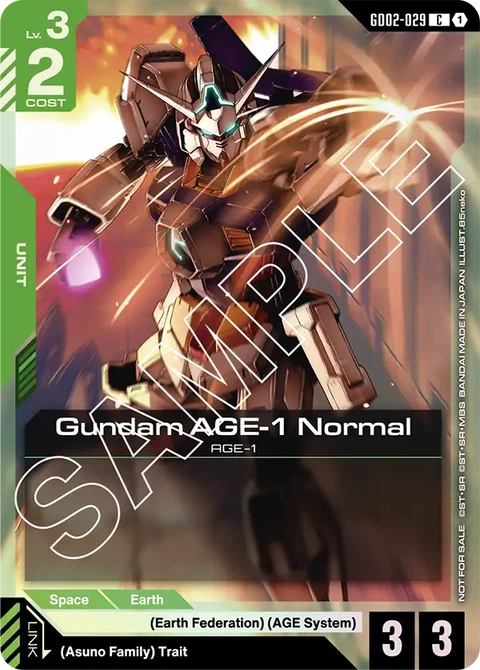 Gundam AGE-1 Normal - Gundam Card Game card