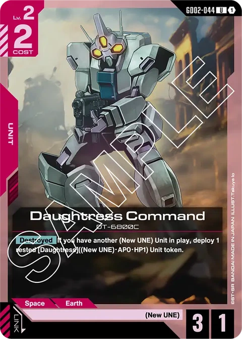 Daughtress Command - Gundam Card Game card