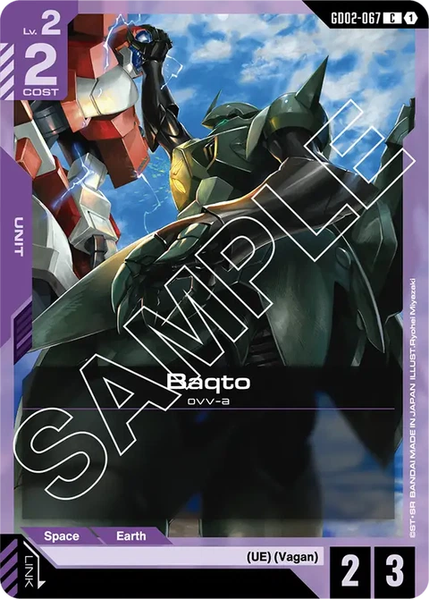 Baqto - Gundam Card Game card