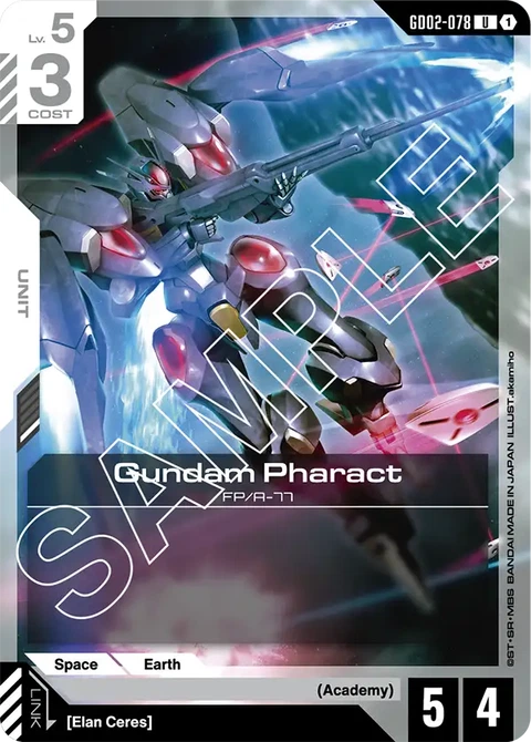 Gundam Pharact - Gundam Card Game card