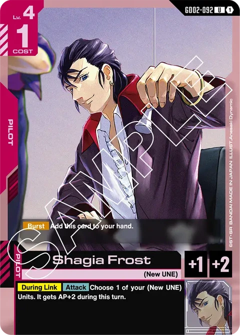 Shagia Frost - Gundam Card Game card