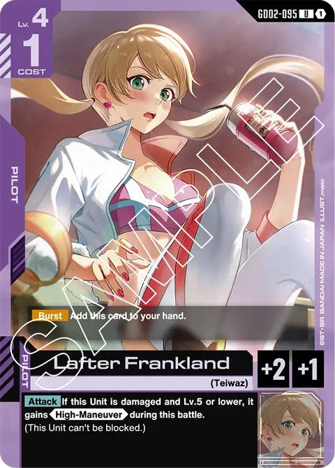 Lafter Frankland - Gundam Card Game card