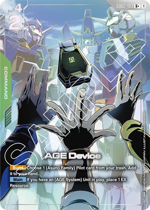AGE Device - Gundam Card Game card