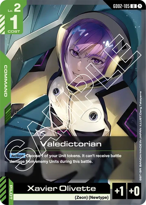 Valedictorian - Gundam Card Game card
