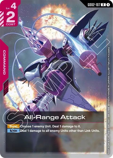 All-Range Attack - Gundam Card Game card