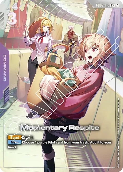 Momentary Respite - Gundam Card Game card