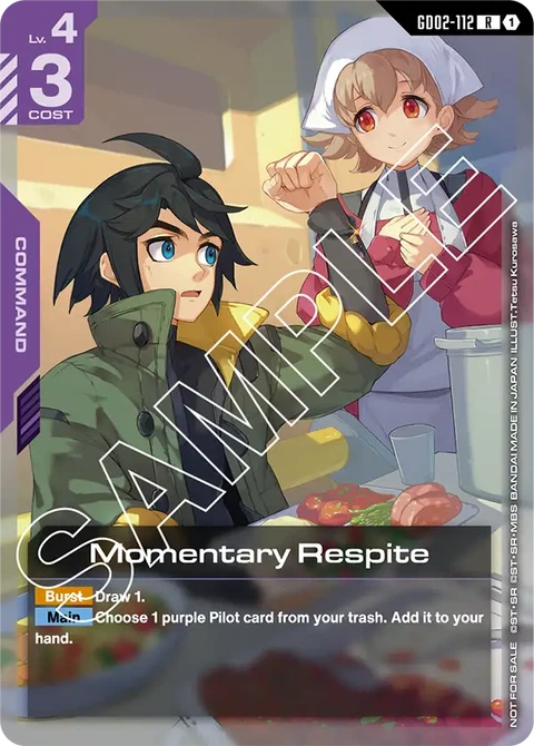 Momentary Respite - Gundam Card Game card