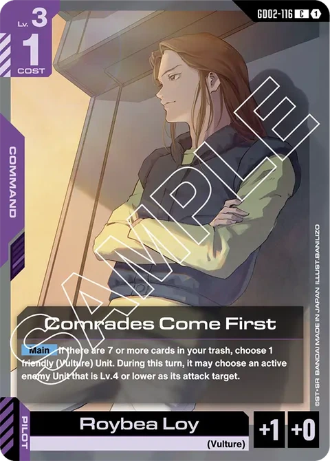 Comrades Come First - Gundam Card Game card