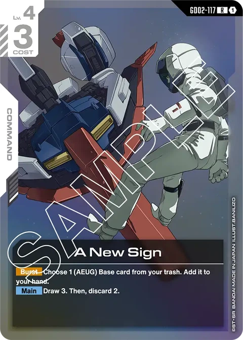 A New Sign - Gundam Card Game card
