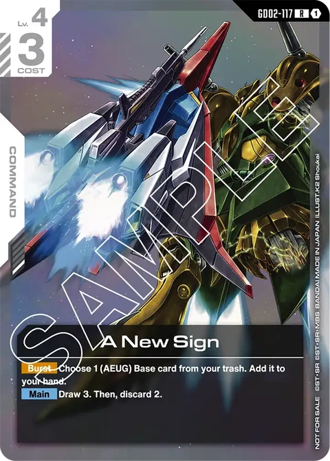 A New Sign - Gundam Card Game card