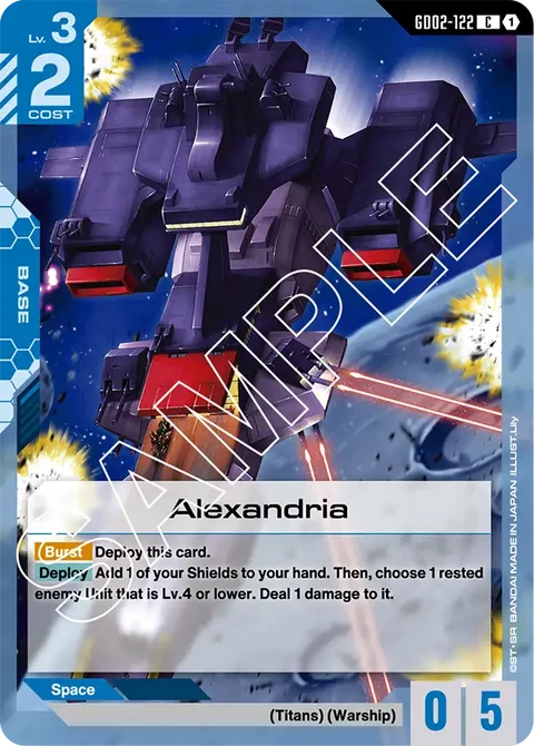 Alexandria - Gundam Card Game card