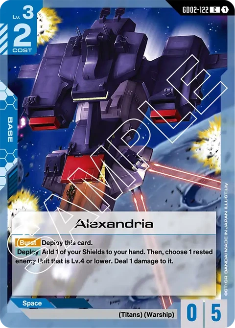 Alexandria - Gundam Card Game card
