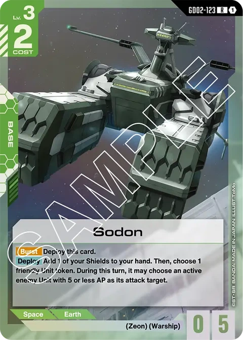 Sodon - Gundam Card Game card