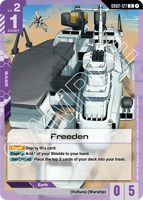 Freeden - Gundam Card Game card
