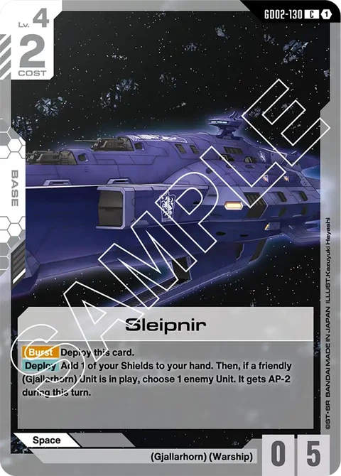 Sleipnir, Gundam Card Game Main Card