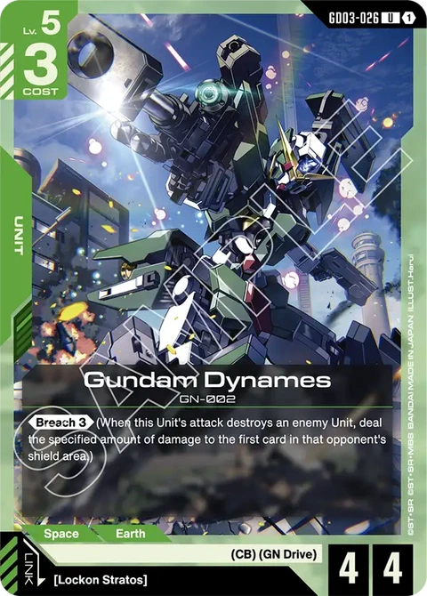 Gundam Dynames - Gundam Card Game card
