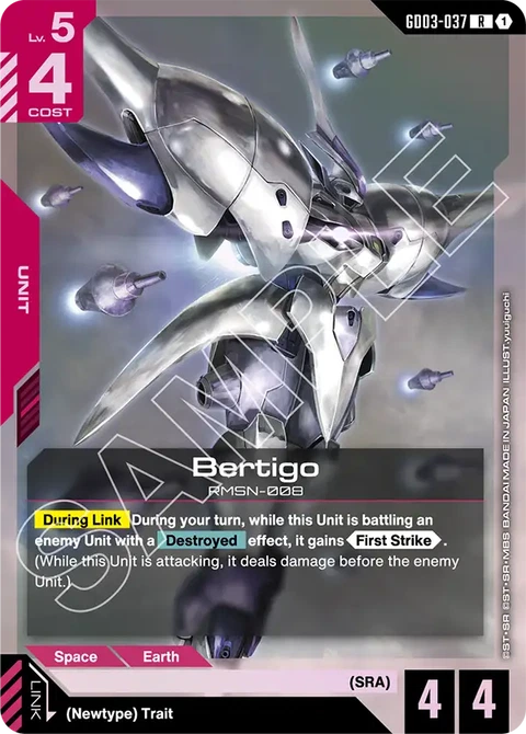 Bertigo - Gundam Card Game card